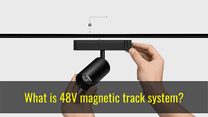 48v magnetic track lighting system